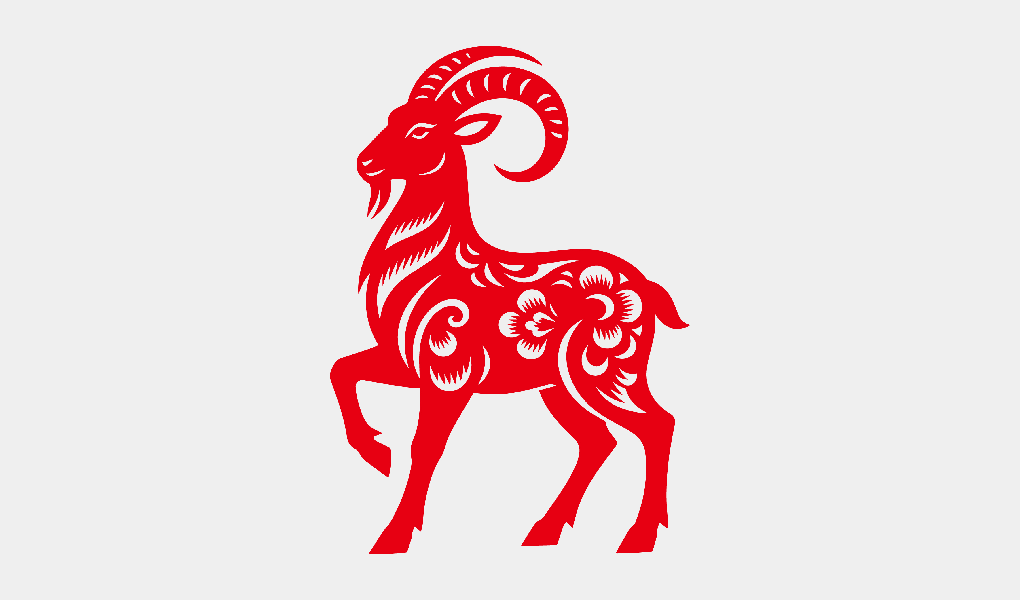 新年-生肖剪纸-羊